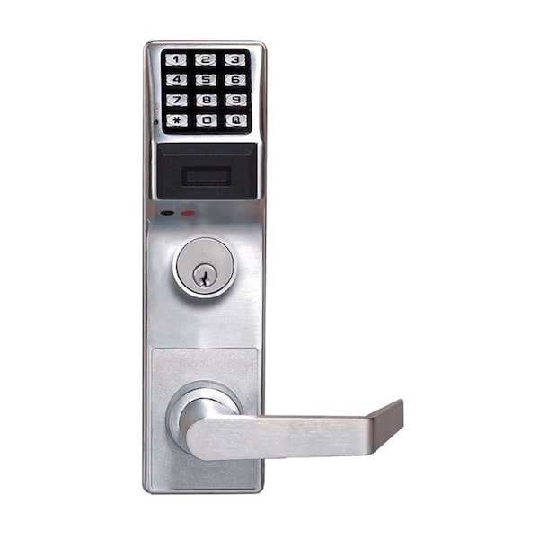 Pushbutton Exit Trim with Prox Reader, 2000 Users, 40,000 Event Audit Trail, Weatherproof, Straight